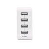 Caricatore Adattatore Universale Vultech CC-424WH 4 Porte Usb 4,8A 24W - Bianco