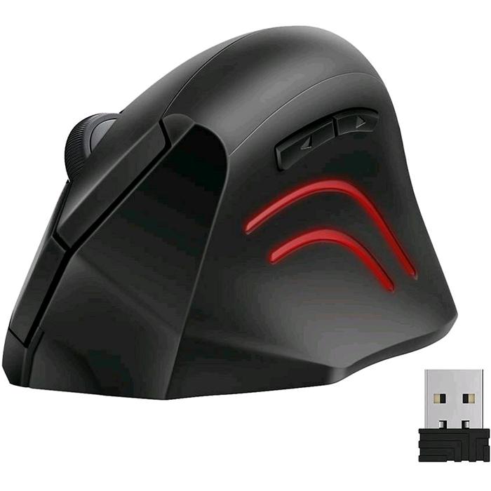 MOUSE TECKNET Verticale,Mouse Ergonomico Wireless 2000 DPI,Durata della  Batteria di 18 Mesi,6 Pulsanti con 3 DPI Regolabile