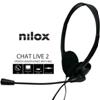 CUFFIE  STEREO PC CON MICROFONO 2xJACK 3.5MM Controllo volume/musica Noise canceling : Si Tipo di connettore in ingresso : 2 x Jack 3,5mm Alimentazione : ND Tonalità colore : Nero