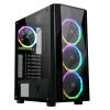 CASE ATX SHAKE EVO - Gaming Middle Tower, USB3, 4x12cm ARGB fan, Side Panel Temp Glass  NO PSU