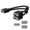 CAVO VGA Cavo 2 in 1 Porta 30cm, Sdoppiatore VGA Maschio a 2 VGA Femmina Y Adattatore VGA, 1080P Full HD per PC, TV, Monitore, Proiettore, Video, Computer, etc